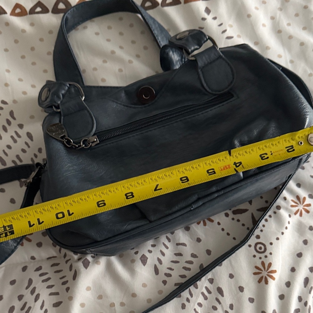 Blue Soft Satchel Bag - Picture 11 of 11